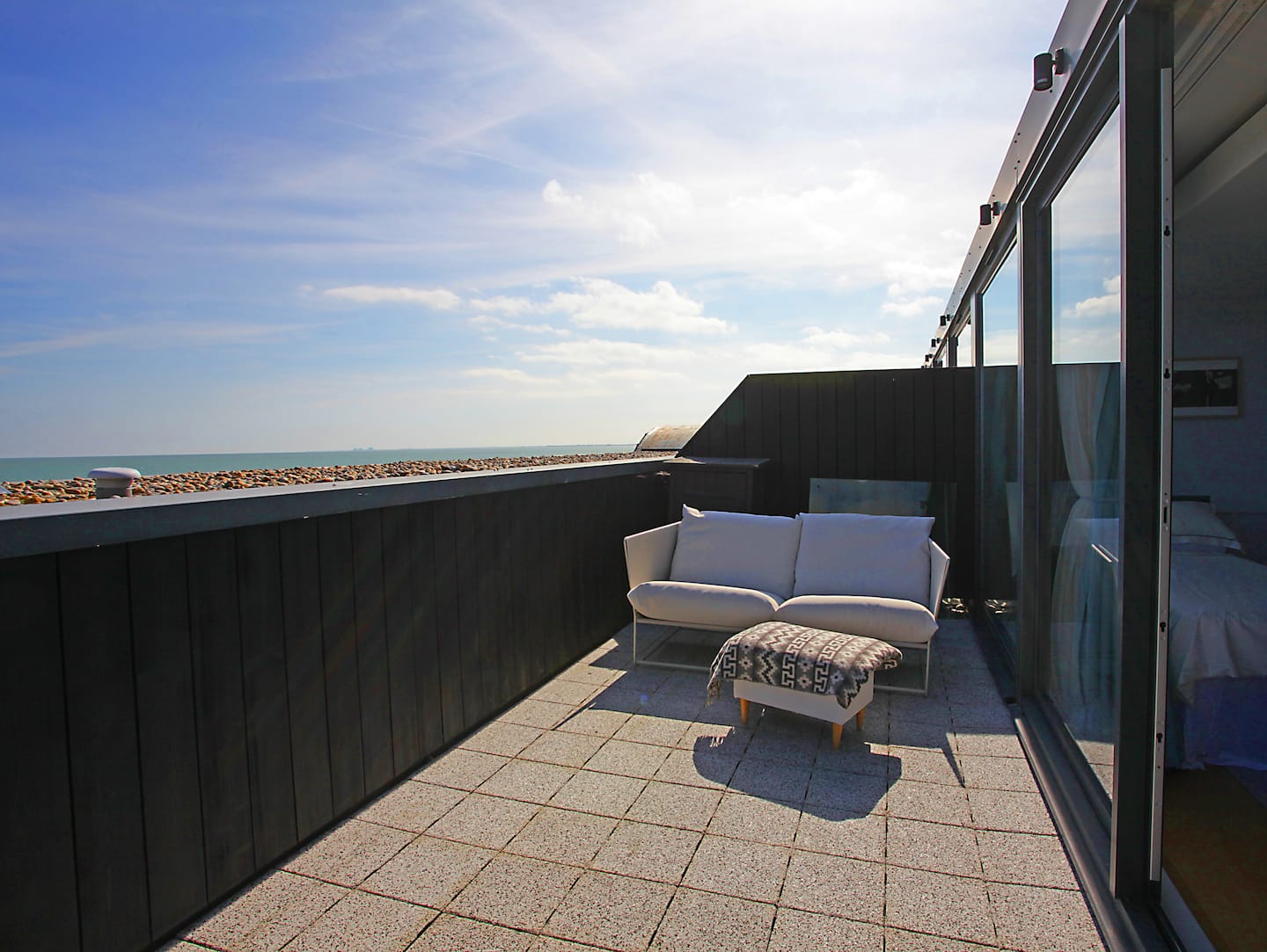 The balcony, and the Channel
